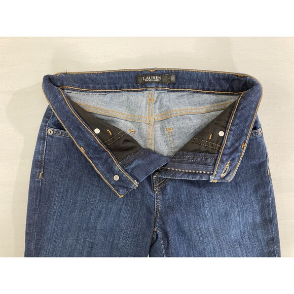 Ralph Lauren Black Label Jeans Women’s 4x30 Blue Denim Mid Rise Straight Leg - Picture 5 of 11